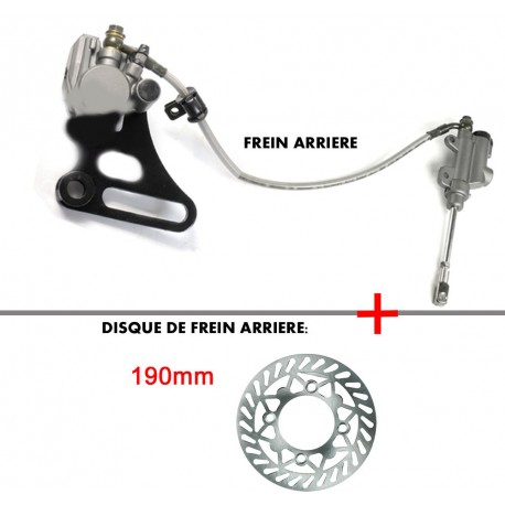 Kit frein arriere d'origine simple piston durite 400mm