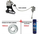 Kit frein arriere d'origine simple piston + Disque de Frein 190mm + Nettoyant de Frein Valvoline 500ml pour Dirt Bike