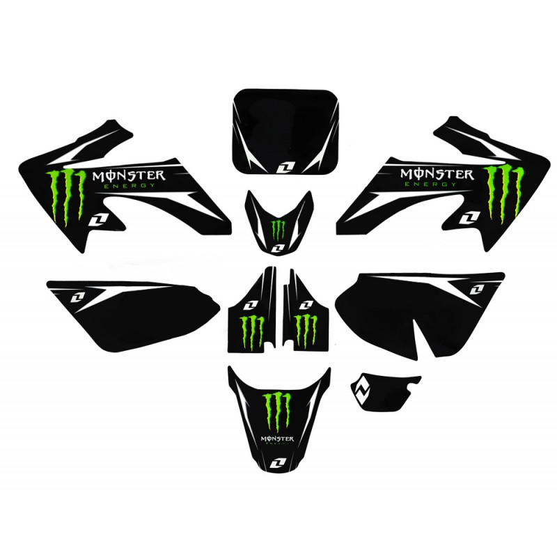 2 AUTOCOLLANTS (Sticker) Monster Energy déco moto ou auto - Équipement auto