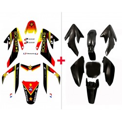 Pack Kit Rockstar CRF70 (Deco+Plastique)