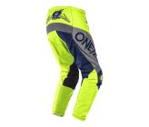 Pantalon O'NEAL Element Factor Gris/Bleu/Jaune (2022)