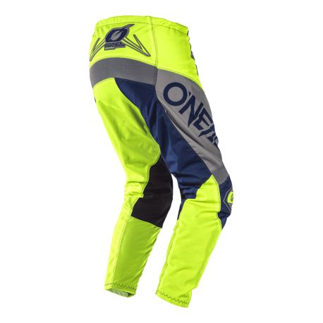 Pantalon O'NEAL Element Factor Gris/Bleu/Jaune (2022)