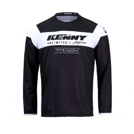 Maillot KENNY RACING TRACK RAW Noir (2022)