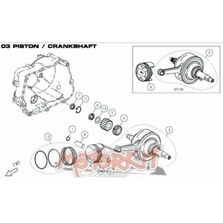 Vilebrequin DAYTONA ANIMA 150cc