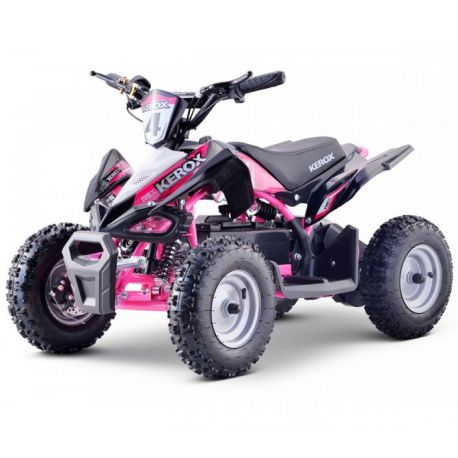 POCKET QUAD ÉLECTRIQUE 800W ENFANT KEROX E-REX BW6 ROSE