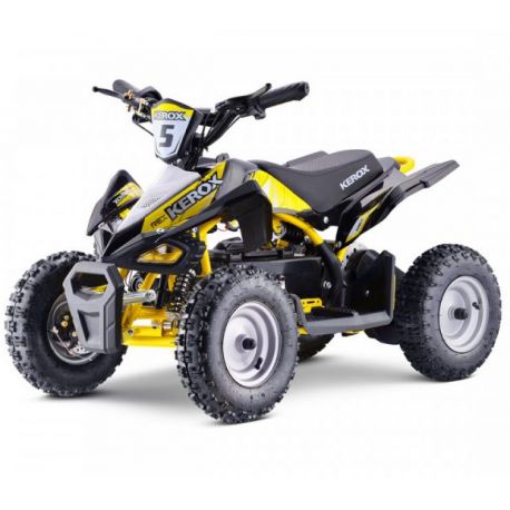 POCKET QUAD ÉLECTRIQUE 800W ENFANT KEROX E-REX BW6 Jaune