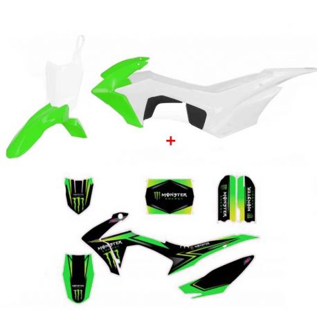 Pack NSTYLE MONSTER ENERGY CRF110 (Deco + Plastique)