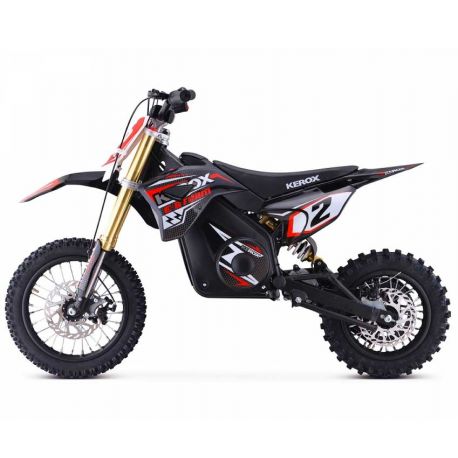 PIT BIKE ÉLECTRIQUE 1000W KEROX E-STORM ROUGE