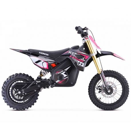 PIT BIKE ÉLECTRIQUE 1000W KEROX E-STORM ROSE