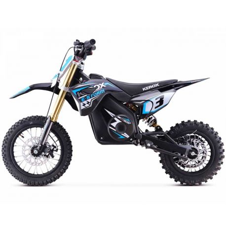 PIT BIKE ÉLECTRIQUE 1000W KEROX E-STORM BLEU