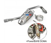 Echappement DOMA Racing PowerBomb Sil MX + Ligne INOX RFZ