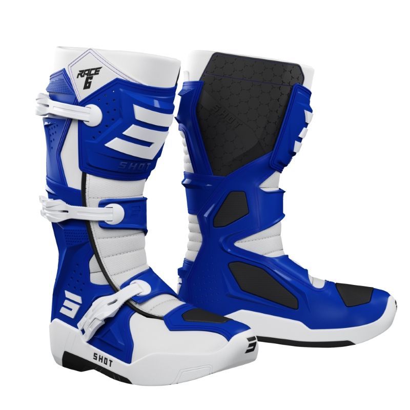 Bottes Motocross SHOT RACE 6 Bleu