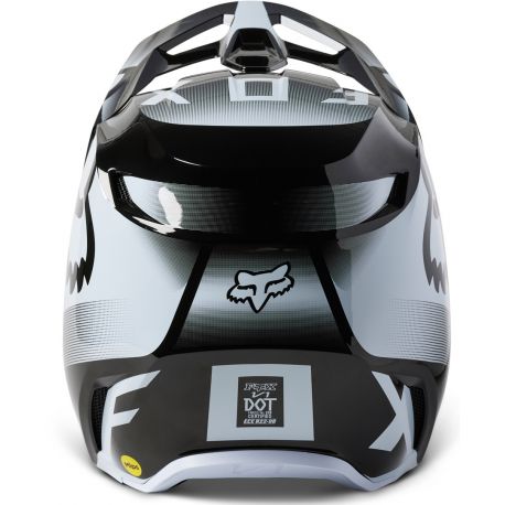 Casque Enfant FOX V1 Leed - Noir/Blanc (2023)