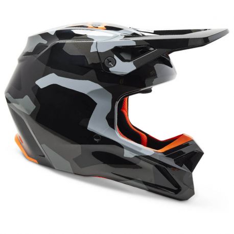 Casco Bambini FOX V1 Bnkr - Nero/Camo (2023)