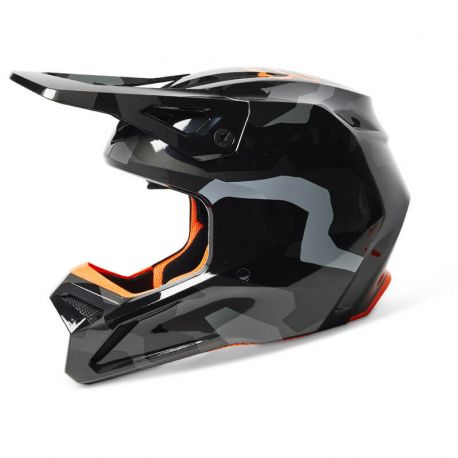 Casco Bambini FOX V1 Bnkr - Nero/Camo (2023)