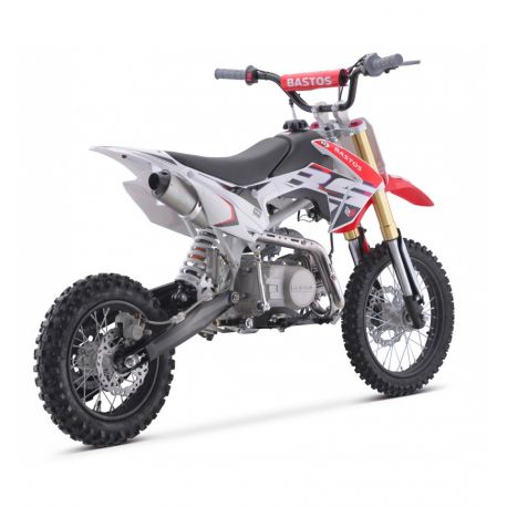 Pit Bike Bastos 125cc - 12"/14" (Semi-Automatique) - Rouge - (2023)