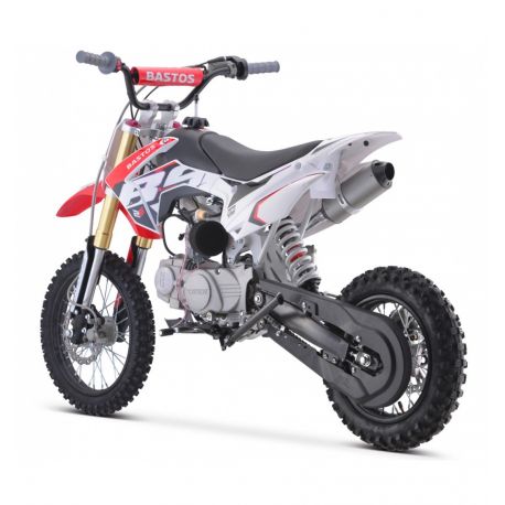 Pit Bike Bastos 125cc - 12"/14" (Semi-Automatique) - Rouge - (2023)