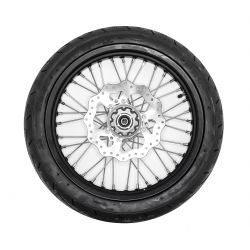 Ruota anteriore completa Supermotard - 17" - Alluminio