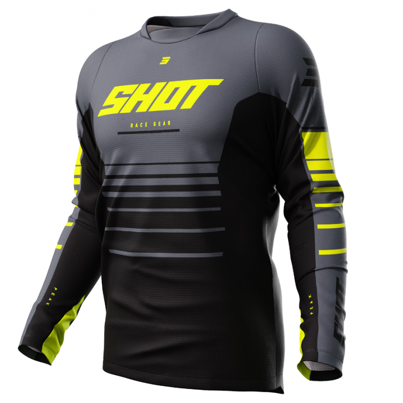 Maillot SHOT DEVO PEAK - Neon Yellow