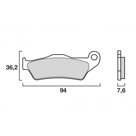 Pastiglie freno - BREMBO - Off-Road metallo sinterizzato - 07BB04SX