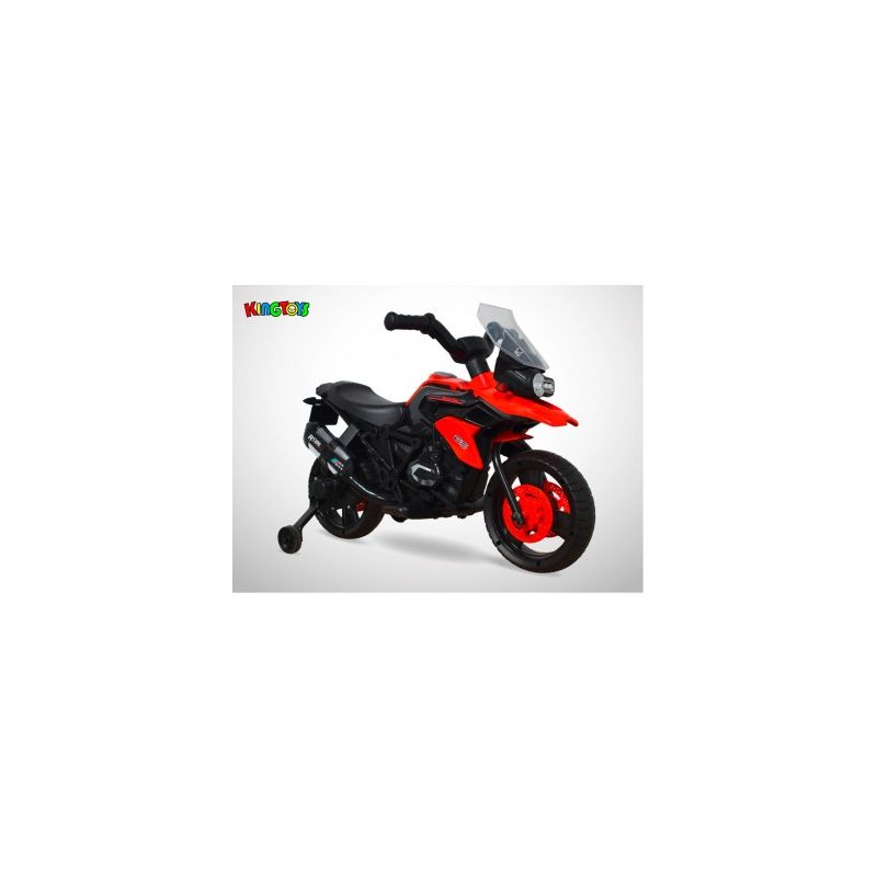 Moto Electrique Enfant KINGTOYS - 1000GS 18W - Rouge