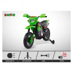 Moto Electrique Enfant KINGTOYS - Cobra 18W - Vert