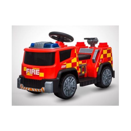 Camion Electrique Enfant KINGTOYS Pompier 22W - Rouge