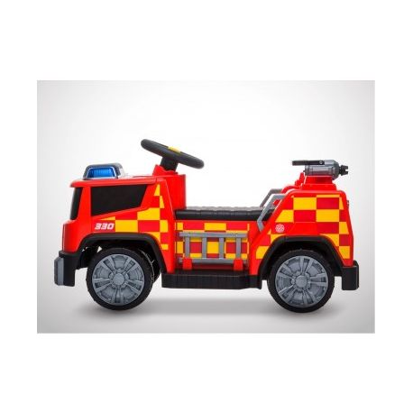 Camion Electrique Enfant KINGTOYS Pompier 22W - Rouge