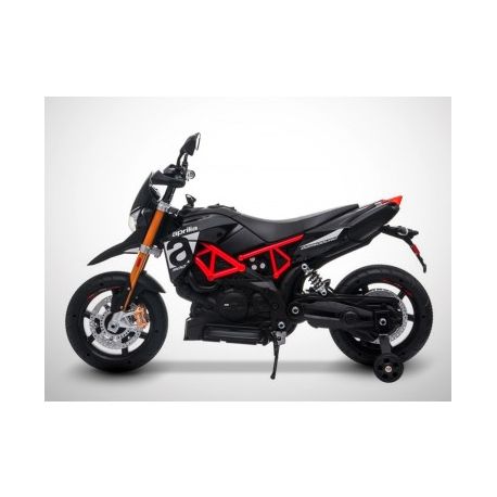 Moto Electrique Enfant KINGTOYS - Aprilia Dorsoduro 900 36W - Noir