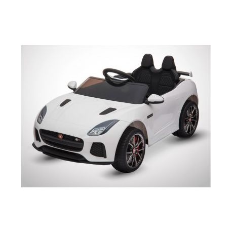 Voiture Electrique 2 Places Enfant KINGTOYS Jaguar F-TYPE SVR 50W - Blanc