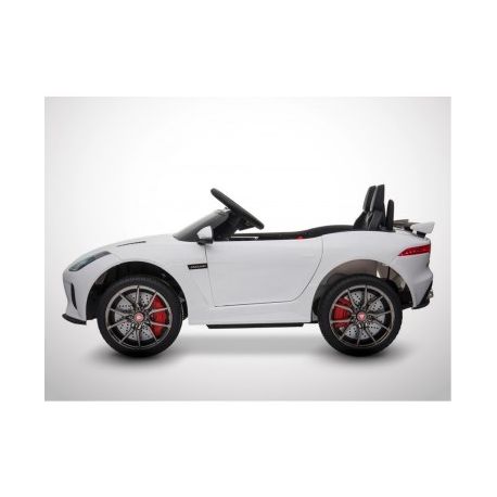 Voiture Electrique 2 Places Enfant KINGTOYS Jaguar F-TYPE SVR 50W - Blanc