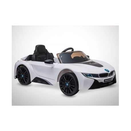 Voiture Electrique 1 Place Enfant KINGTOYS BMW I8 60W - Blanc