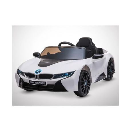 Voiture Electrique 1 Place Enfant KINGTOYS BMW I8 60W - Blanc