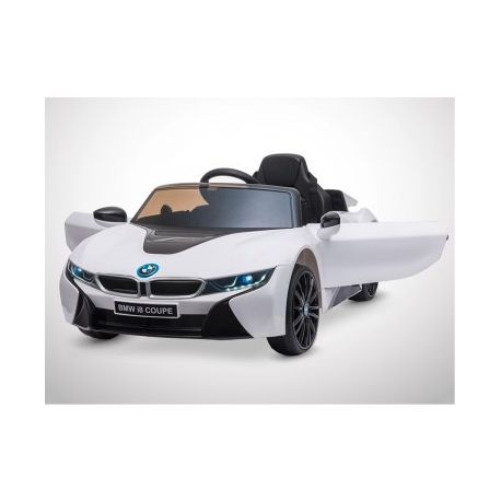 Voiture Electrique 1 Place Enfant KINGTOYS BMW I8 60W - Blanc