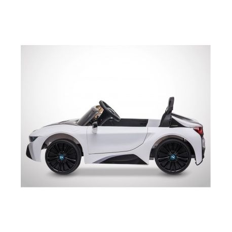 Voiture Electrique 1 Place Enfant KINGTOYS BMW I8 60W - Blanc