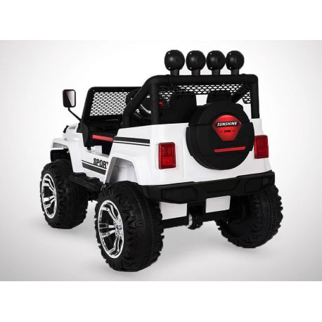 Voiture Electrique 2 Places Enfant 180W 4x4 Jeep - Blanc