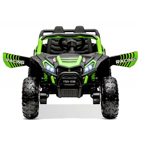 Buggy électrique enfant 1 Place + Télécommande 12V 4x25Watt  UTV-MX - Vert