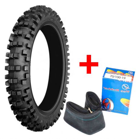 Pack Pneu cross avant VEE RUBBER - 70/100-19 42M R TT