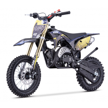 Pit Bike CRZ Fury 2 temps 10"/12" - 60cc - Jaune - 2024