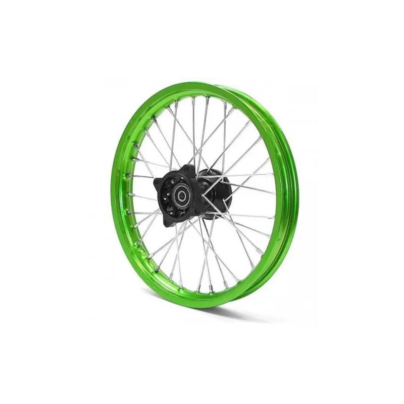 Cerchio anteriore - 14" - (Asse Ø12mm) - Verde