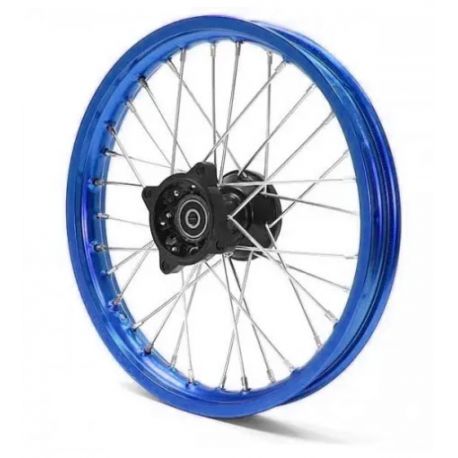 Cerchio anteriore - 14" - (Asse Ø12mm) - Blu