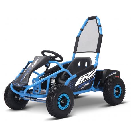 Karting Go Kart elettrico - CRZ 1000W Racer - Blu