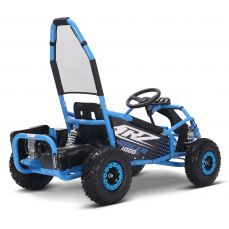 Karting Go Kart elettrico - CRZ 1000W Racer - Blu