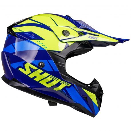 Casque SHOT Pulse Revenge - Bleu / Orange / Jaune (2022)