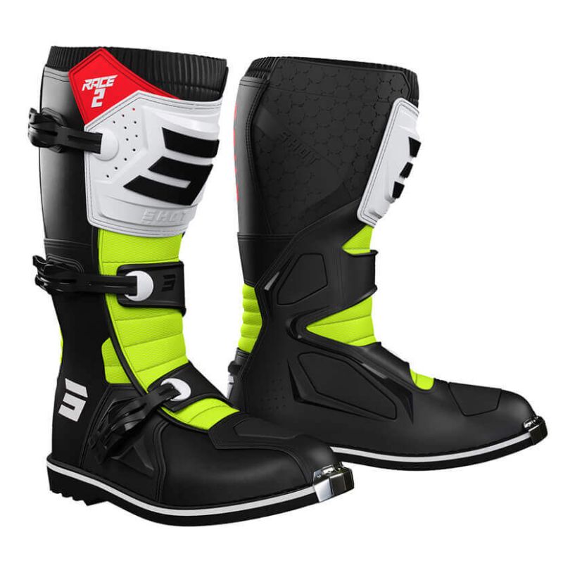 Bottes SHOT X10 2.0 Black/Neon