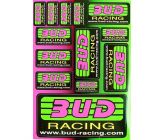 Planche de Sticker - Bud Racing