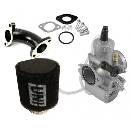 Pack Carburateur MOLKT 26 + Filtre à Air UNI Noir pour Dirt Bike