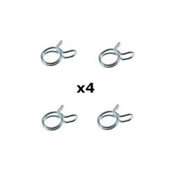 Colliers de serrage double - Durite d'essence - Ø7mm - x4