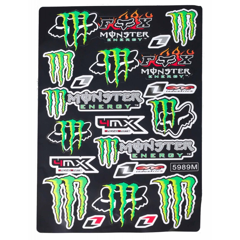 Planche de sticker - Monster Energy