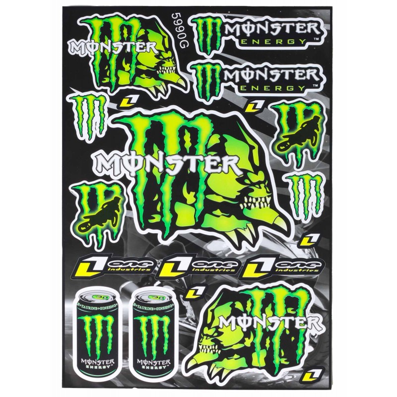 Planche de sticker - Monster Energy